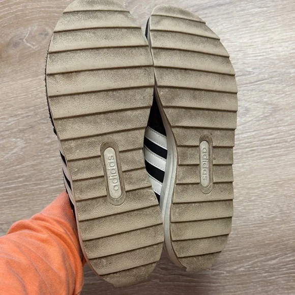 Adidas Black and White Athletic Shoes - Picture 3 of 4